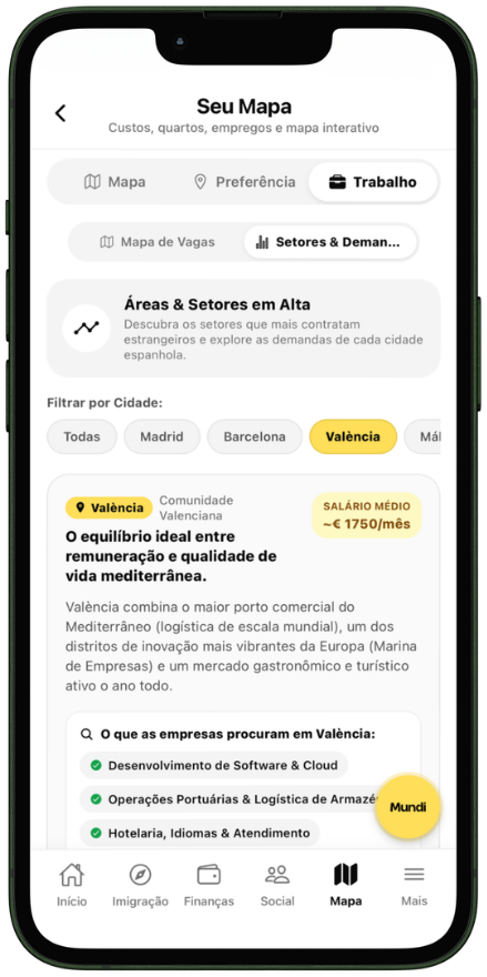Trabalho - App do Imigrante